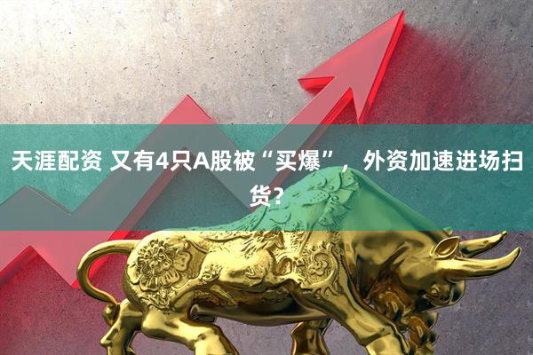 天涯配资 又有4只A股被“买爆”，外资加速进场扫货？